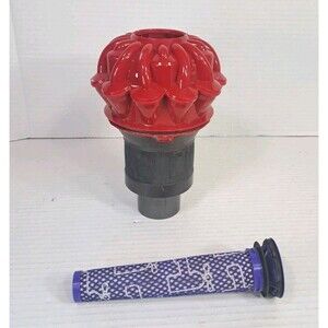 Dyson SV03 V6 Cyclone Assembly & Washable Filter Red Replacement Part No Bin